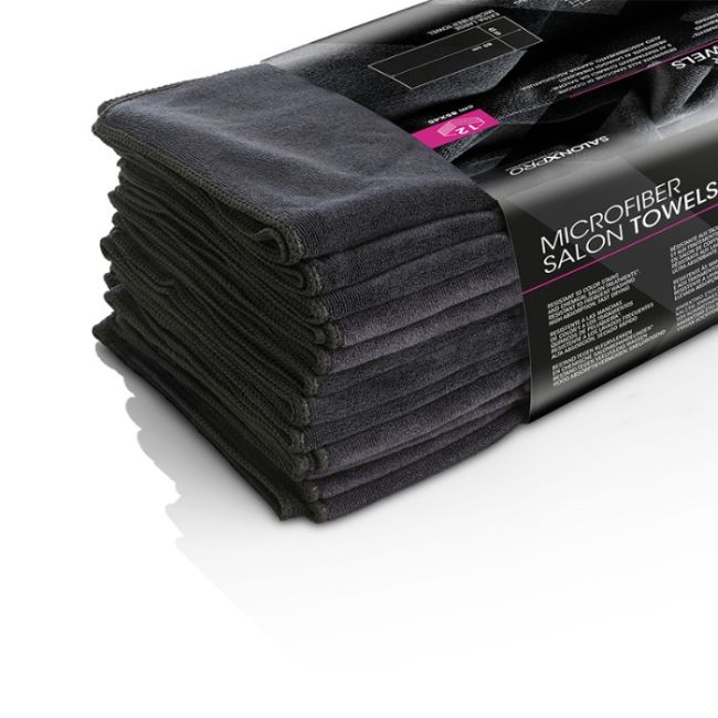 Serviette en microfibre boite de 12 pcs SALONXPRO