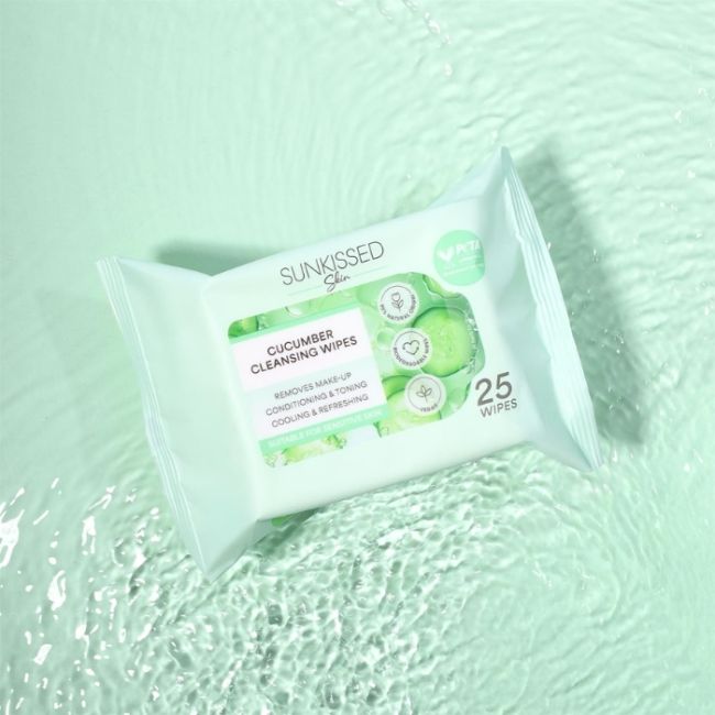 Lingettes Nettoyantes au Concombre Sunkissed