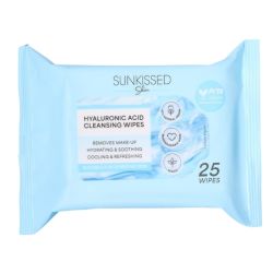 Lingettes Nettoyantes à l'Acide Hyaluronique Sunkissed
