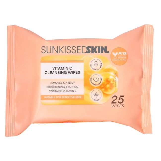 Lingettes Nettoyantes à la Vitamine C Sunkissed
