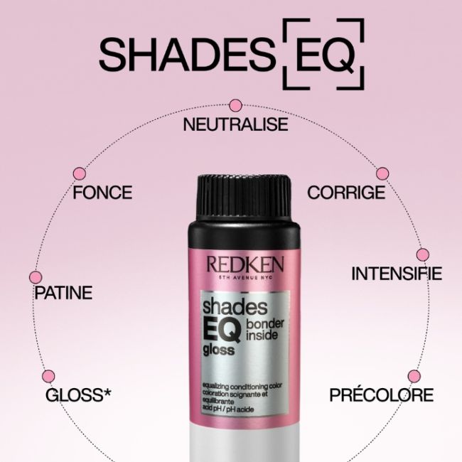 Coloration ton sur ton sans ammoniaque Shades EQ gloss Bonder Inside Kicker Orange Redken 60ml
