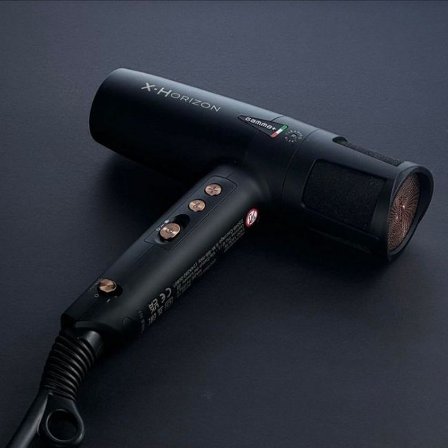 Sèche-cheveux Gamma+ X-Horizon noir Gammapiu