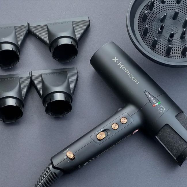 Sèche-cheveux Gamma+ X-Horizon noir Gammapiu