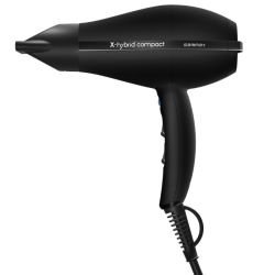 Sèche-cheveux Gamma+ X-Hybrid Compact noir Gammapiu