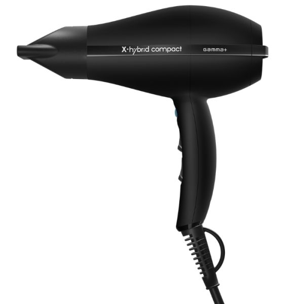 Sèche-cheveux Gamma+ X-Hybrid Compact noir Gammapiu