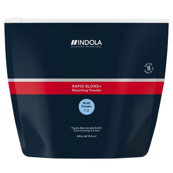 Poudre décolorante bleue Rapid Blond+ Indola 450g