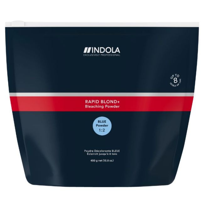 Poudre décolorante bleue Rapid Blond+ Indola 450g