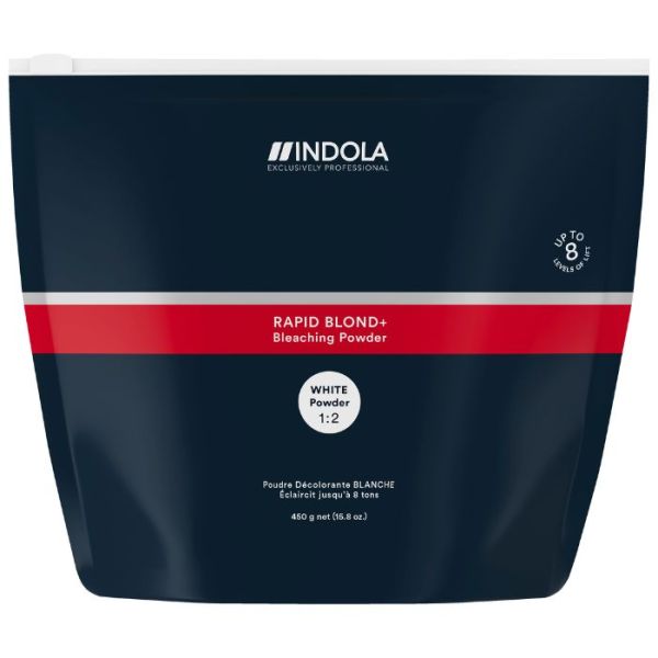 Poudre décolorante blanche Rapid Blond+ Indola 450g