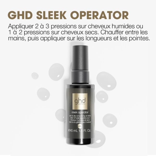 Huile élixir lissante ghd Sleek Operator 45ml