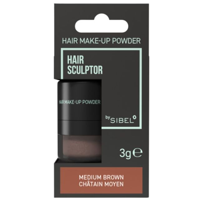Poudre de maquillage pour cheveux Hair Sculptor Brun moyen Sibel