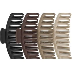 Set de 4 Pinces à griffes (noir brun beige)