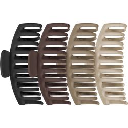Set de 4 Pinces à griffes (noir brun beige)
