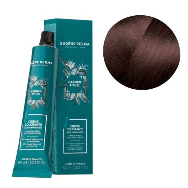 Coloration sans ammoniaque Carmen Rituel 6.21 blond foncé irisé cendré Eugène Perma 60ML
