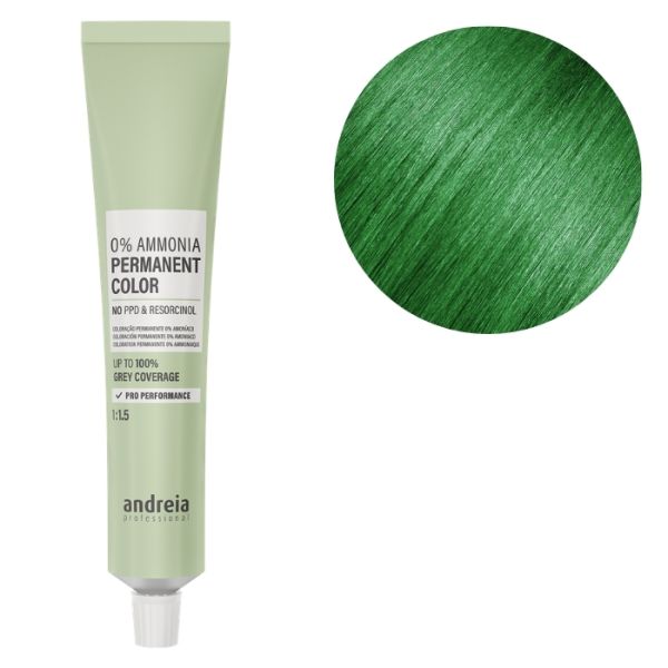 Coloration Permanente 0% green Andreia 100ml