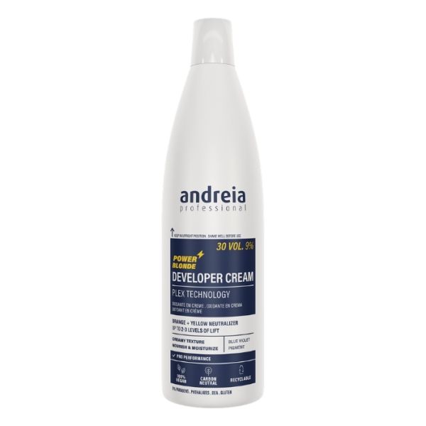 Oxydant crème Power Blonde 30 VOL. 9% Andreia 1l