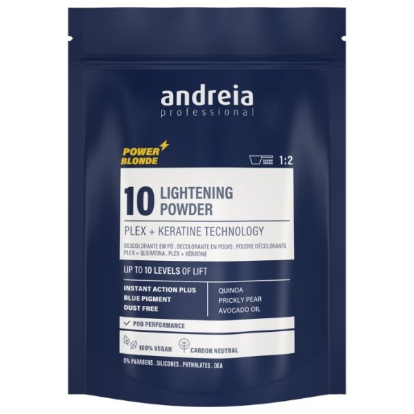 Pó descolorante 10 Power Blonde Andreia 500g