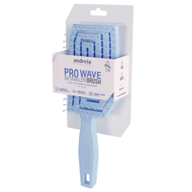 Brosse Pro Wave Detangler bleu Andreia