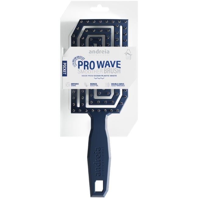 Brosse Pro Wave Smoother pocket Bleu Nuit Andreia