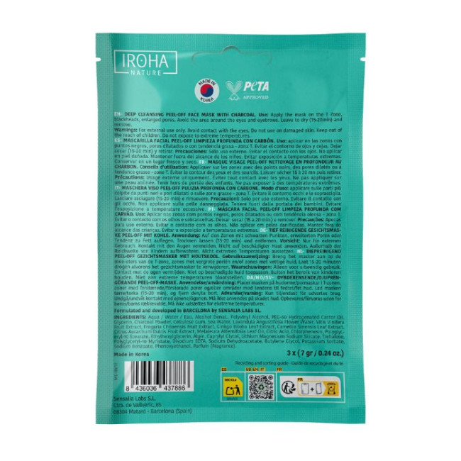 Peel-Off IROHA: Gezichtsontgiftend Masker voor een Stralende Huid