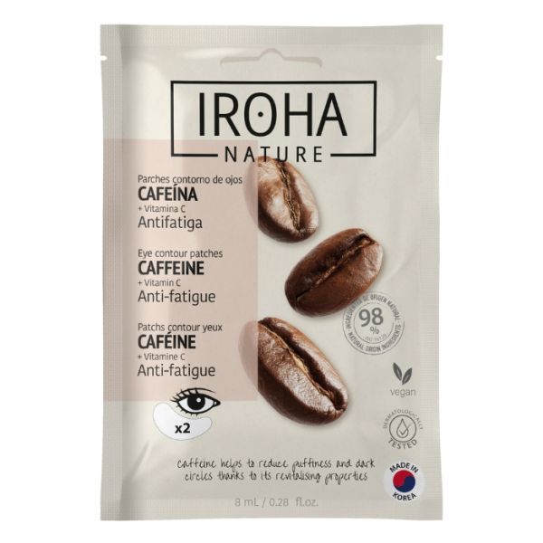 Patchs Contour Yeux Anti-fatigue Caféine + Vitamine C Iroha