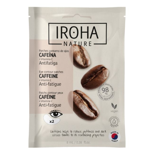 Patchs Contour Yeux Anti-fatigue Caféine + Vitamine C Iroha
