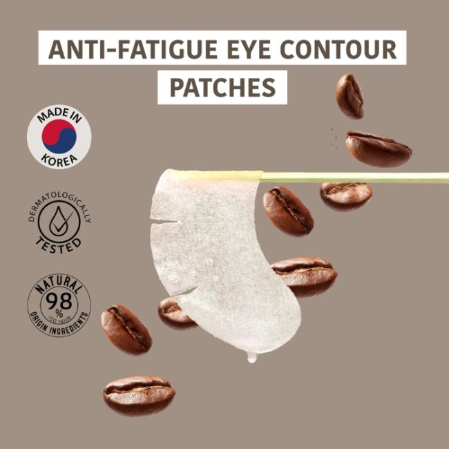 Patchs Contour Yeux Anti-fatigue Caféine + Vitamine C Iroha