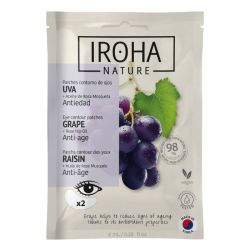 Patchs Contour Yeux Anti-âge Raisin + Huile Rose Musquée Iroha