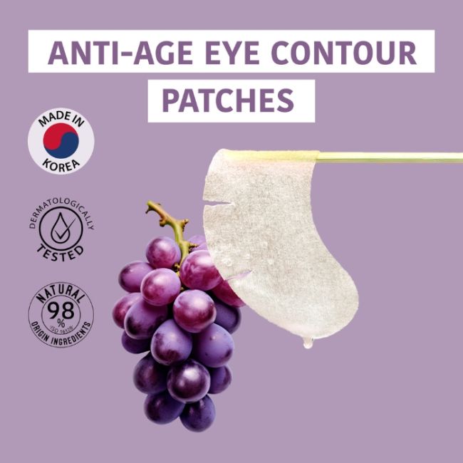 Patchs Contour Yeux Anti-âge Raisin + Huile Rose Musquée Iroha