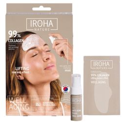 Patchs front Collagène Nanofibre Tech (3 patchs + 1 brume Activatrice 20ml) Iroha