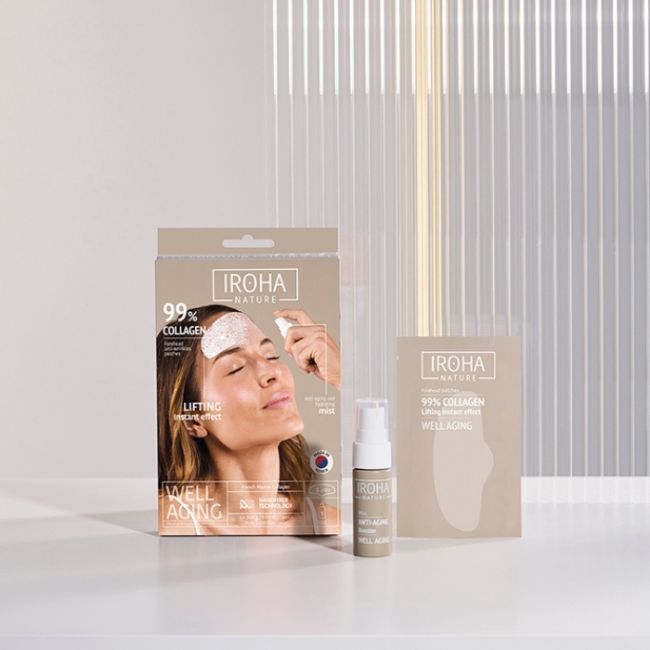 Patchs front Collagène Nanofibre Tech (3 patchs + 1 brume Activatrice 20ml) Iroha