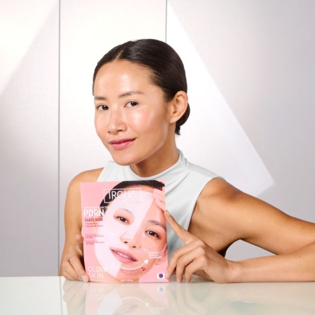 Masque Hydrogel Hydratant & Illuminateur PDRN + Niacinamide + Acide hyaluronique Iroha