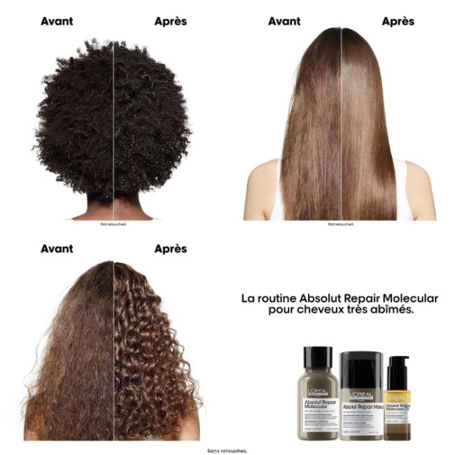 Kit Shampooing et Masque sans rinçage Absolut Repair Molecular L'Oréal Professionnel