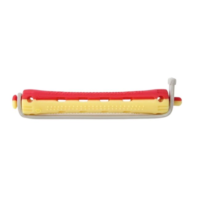 Bigoudis Courts 6 cm x 12 Rouge/jaune 9mm Formul Pro