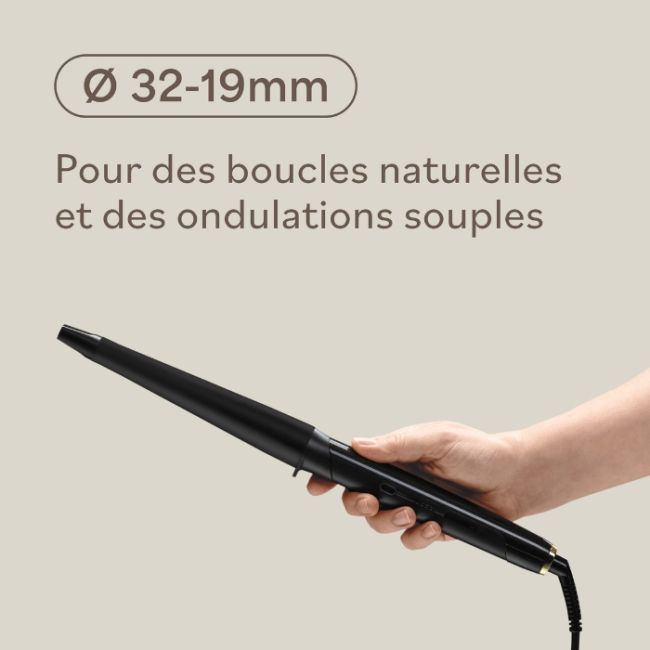 Conical curling iron 32-19mm Babyliss Pro