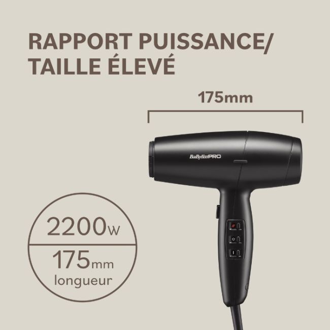 Secador de pelo Lupia negro Babyliss Pro 2200W