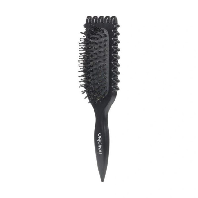 Brosse Coiffante Démêlante Curly Noire - Lissage et Brillance Intenses