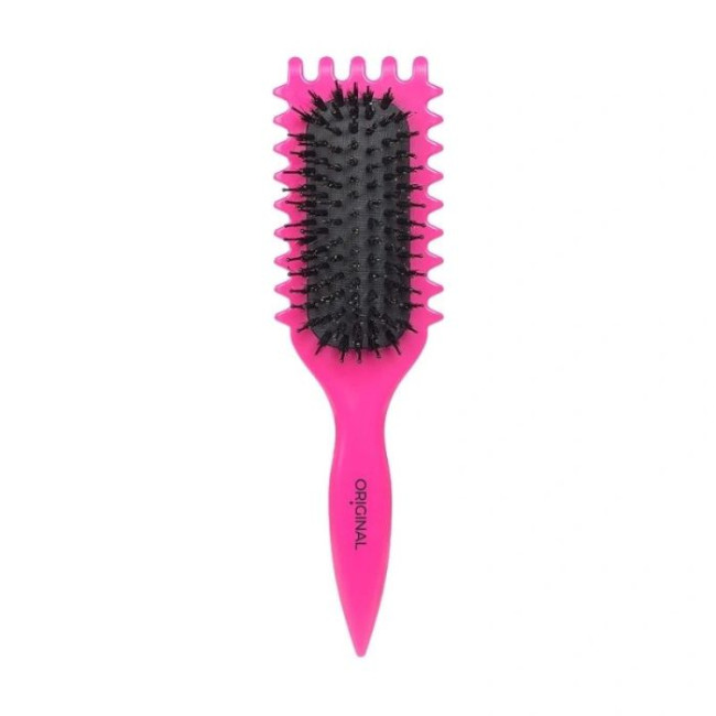 Brosse Coiffante Démêlante Curly Rose- Cheveux Soignés Sans Effort