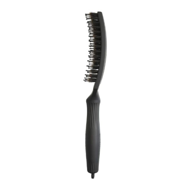 Brosse Fingerbrush Care Iconic Double poils nylon Full Black taille M Olivia Garden