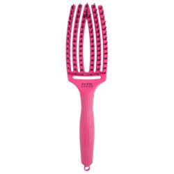 Brosse Fingerbrush Care Iconic Double poils nylon Hot Pink taille M Olivia Garden