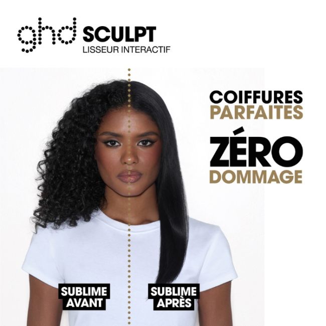 Lisseur interactif ghd Sculpt blanc