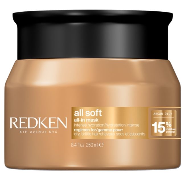 Masque hydratation cheveux secs All Soft Redken 250ml