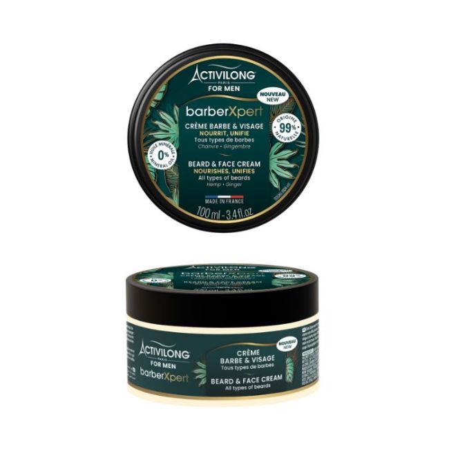 Crème Barbe et Visage Men Hairxpert Activilong 10ml