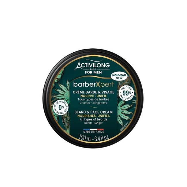 Crème Barbe et Visage Men Hairxpert Activilong 10ml