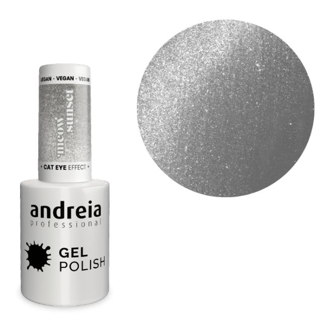 Semi-permanenter Gel-Lack mit Cat Eye-Effekt MW6 Andreia 10,5ml