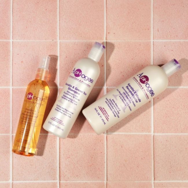 Keratine Shampoo en Groene Thee Keratin Series Aphogee 355ml