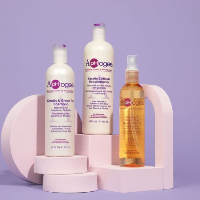 Keratinschampoo und Grüner Tee Keratin Series Aphogee 355ml