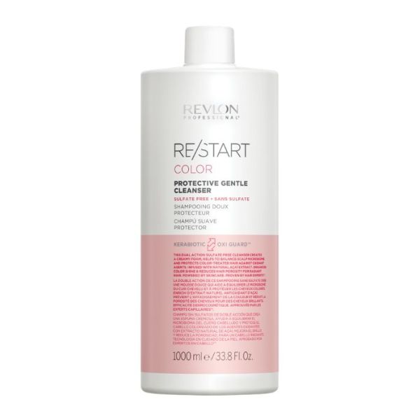 Shampooing doux cheveux colorés Restart Color Revlon 1L