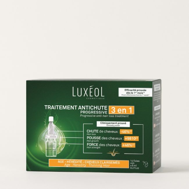 Progressive Anti-Hair Loss Treatment 3in1 Luxéol 14x6ml