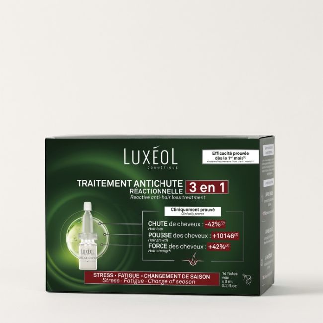 Reactive Anti-Hair Loss Treatment 3in1 Luxéol 14x6ml