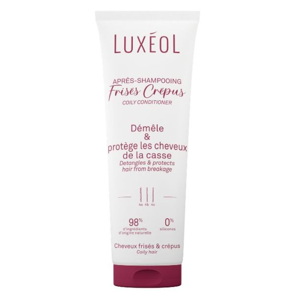 Après-shampooing cheveux Frisés/Crépus Luxéol 250ML